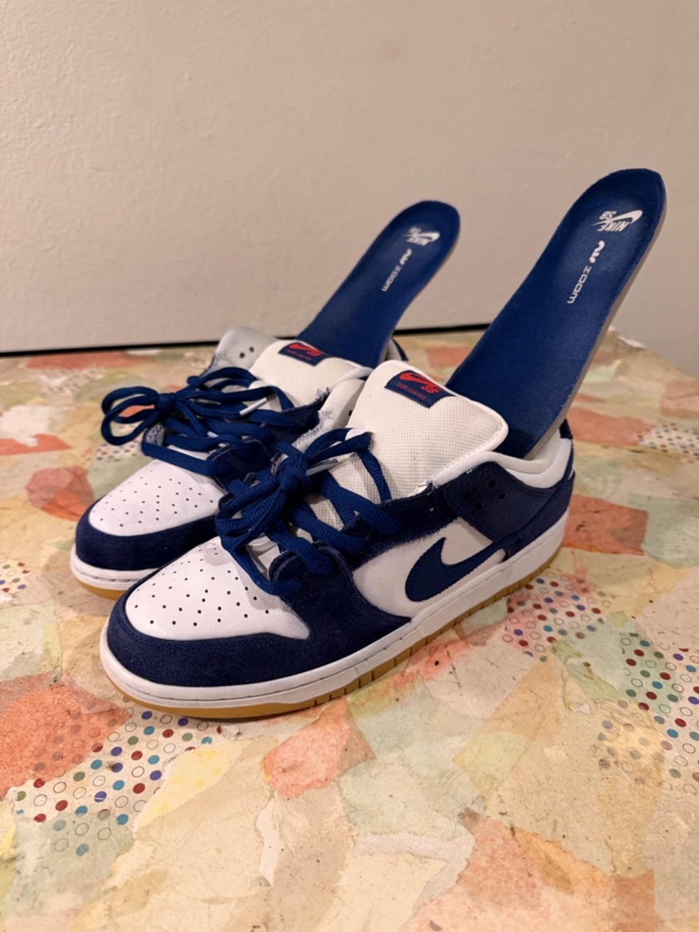 Nike SB x MLB (LA Dodgers) Dunk Low- White & Navy